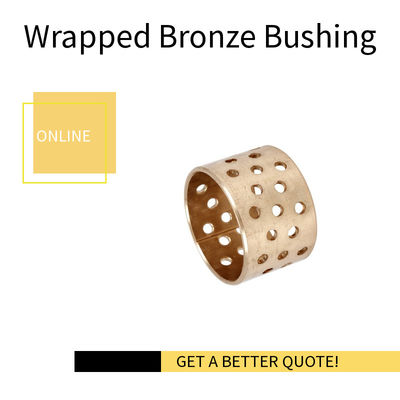 CuSn8,  Cylindrical Wrapped Bronze Bearings