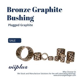 SOB Customized Self Lubricating Bronze Bushing With Graphite Sleeve Flange & Thrust