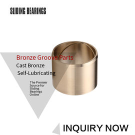 Centrifugal Casting Bronze Sleeve Bearings With Oil Grooves Brass Parts